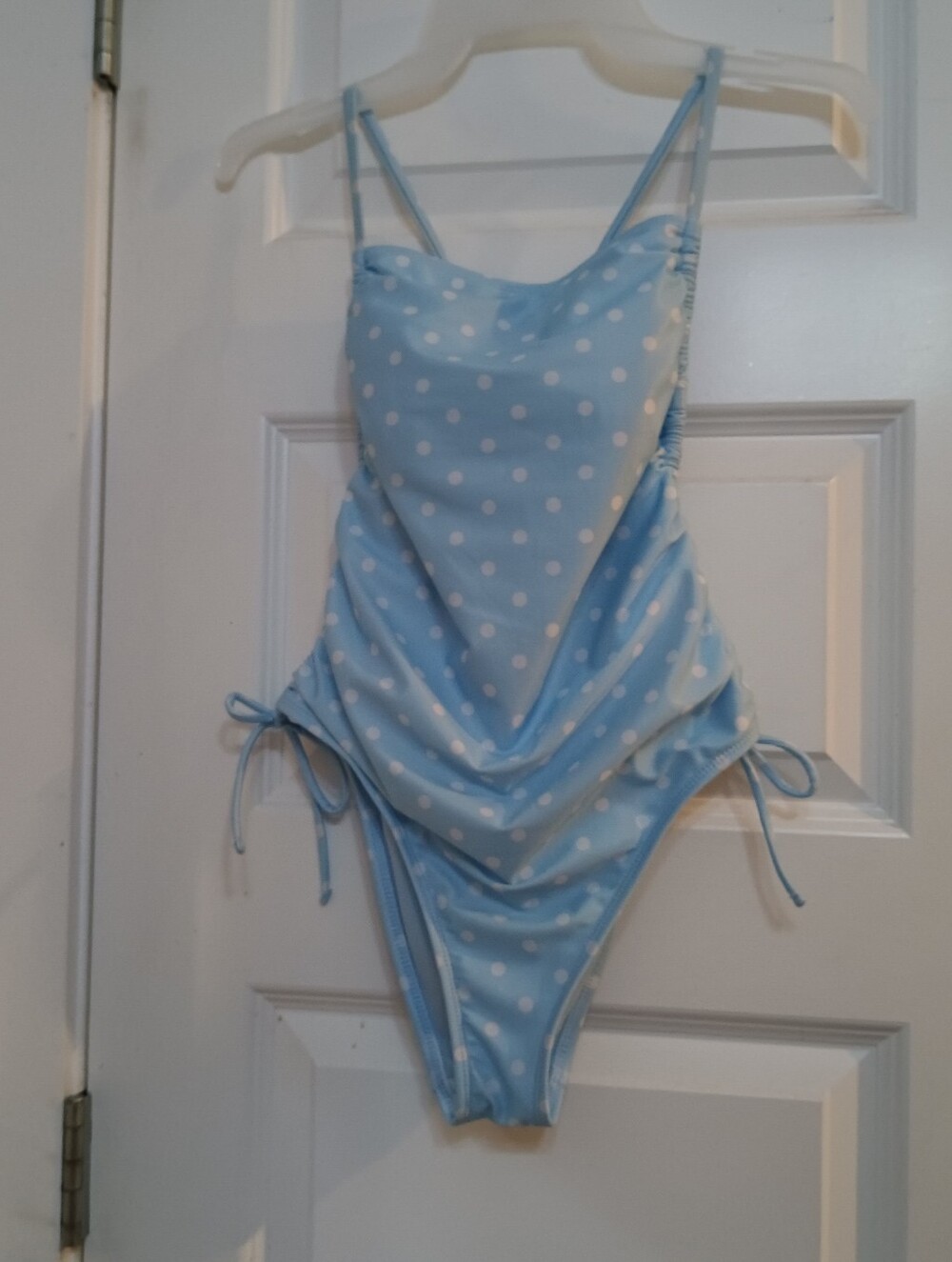 wild fable Light Blue Polka Dot Swimsuit